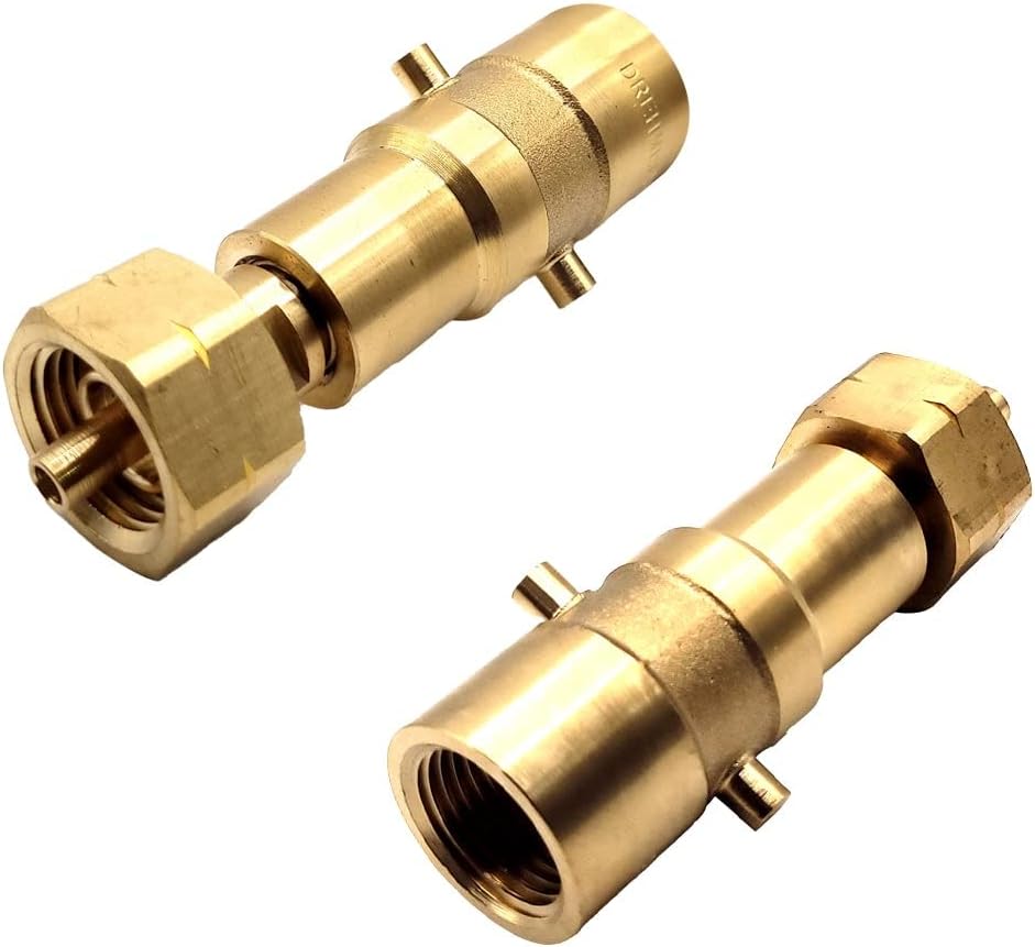 LPG GPL Lot d'adaptateurs de recharge pour bouteille de gaz M22 pour toutes les régions européennes ACME DISH EURONOZZLE BAYONET avec sac
