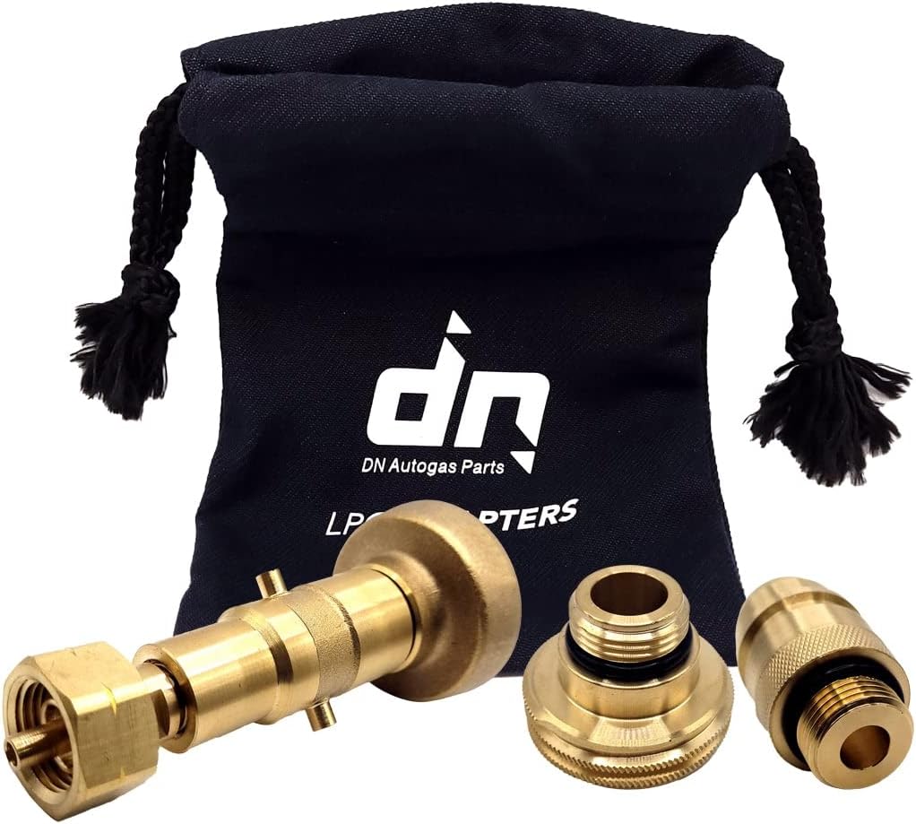 LPG GPL Lot d'adaptateurs de recharge pour bouteille de gaz M22 pour toutes les régions européennes ACME DISH EURONOZZLE BAYONET avec sac