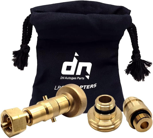 LPG GPL Lot d'adaptateurs de recharge pour bouteille de gaz M22 pour toutes les régions européennes ACME DISH EURONOZZLE BAYONET avec sac